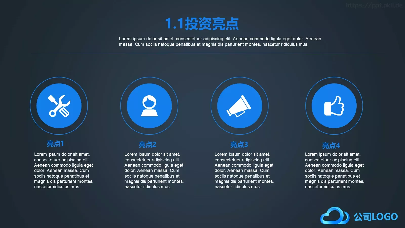 商业计划书PPT模板 第 4 页缩略图