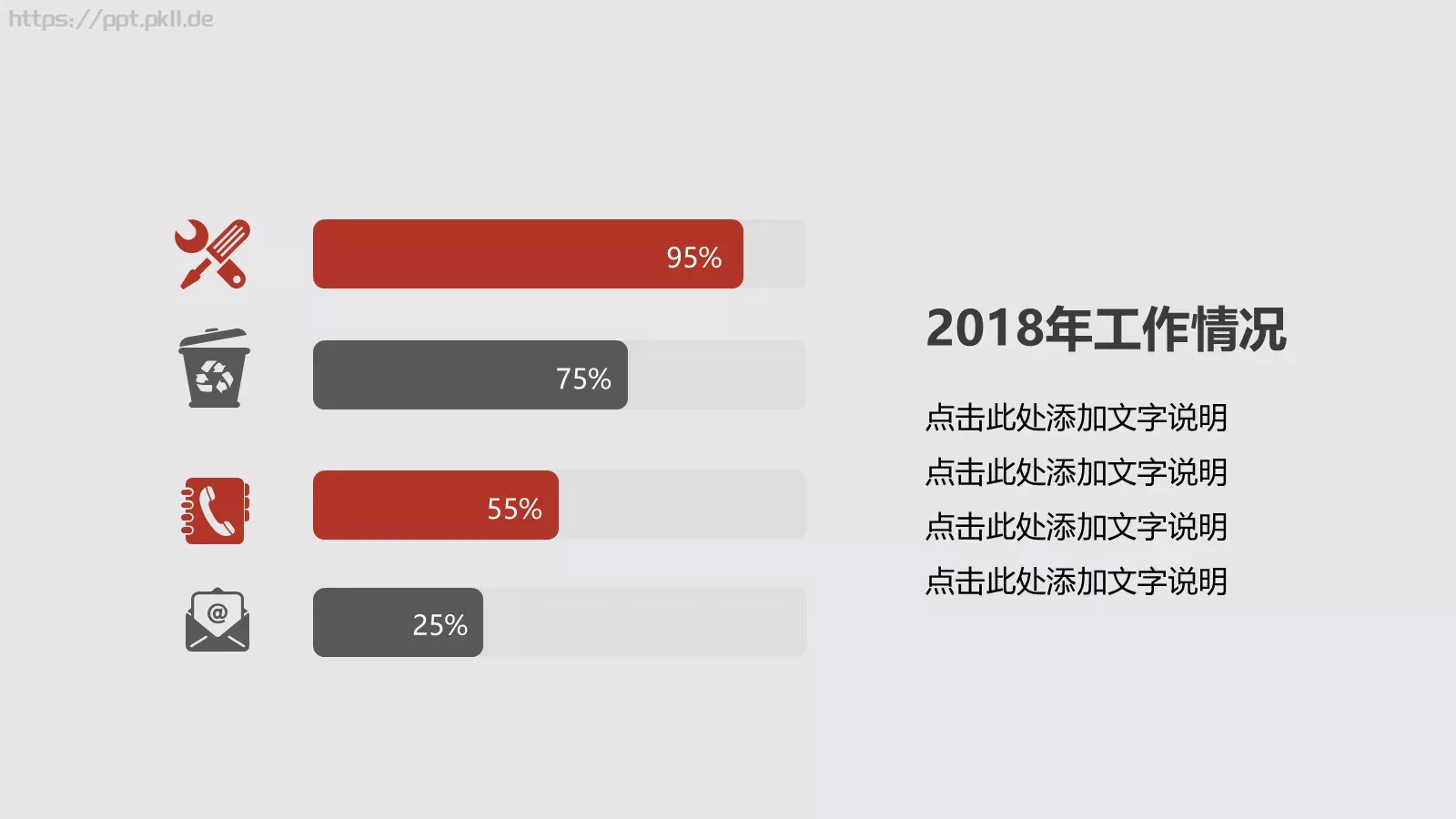年度个人工作总结PPT模板 第 8 页预览图