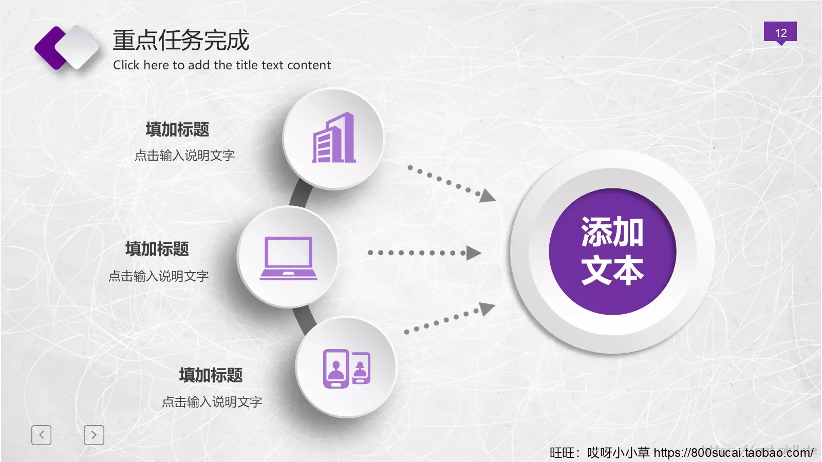 工作报告总结PPT模板 第 12 页预览图