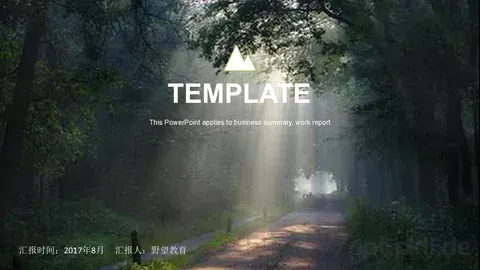 商务汇报通用PPT模板 缩略图