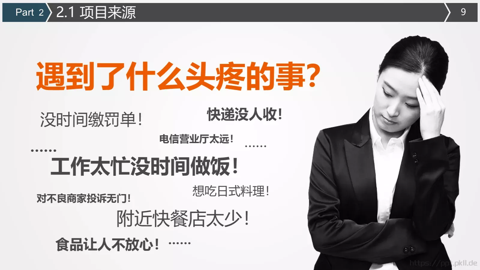 商业融资计划书PPT模板 第 9 页预览图