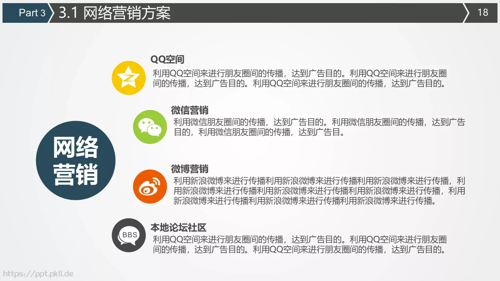 商业融资计划书PPT模板 第 18 页预览图