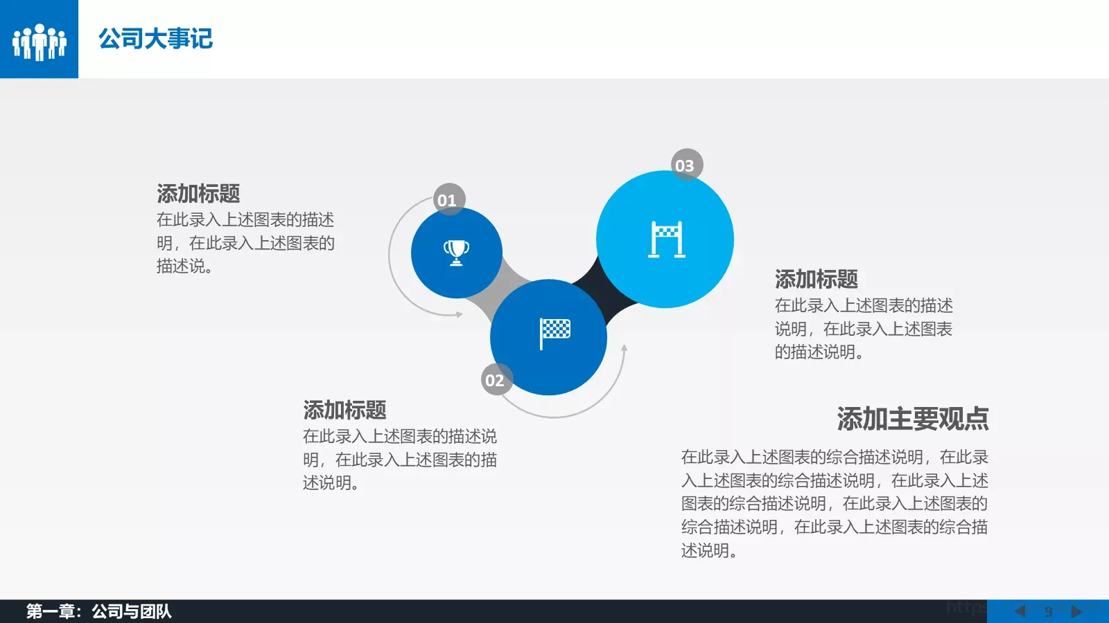 年终总结工作汇报PPT模板 第 9 页预览图