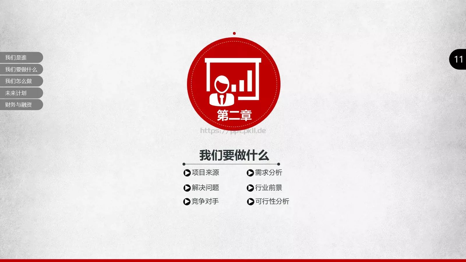 商业融资路演PPT模板 第 11 页预览图