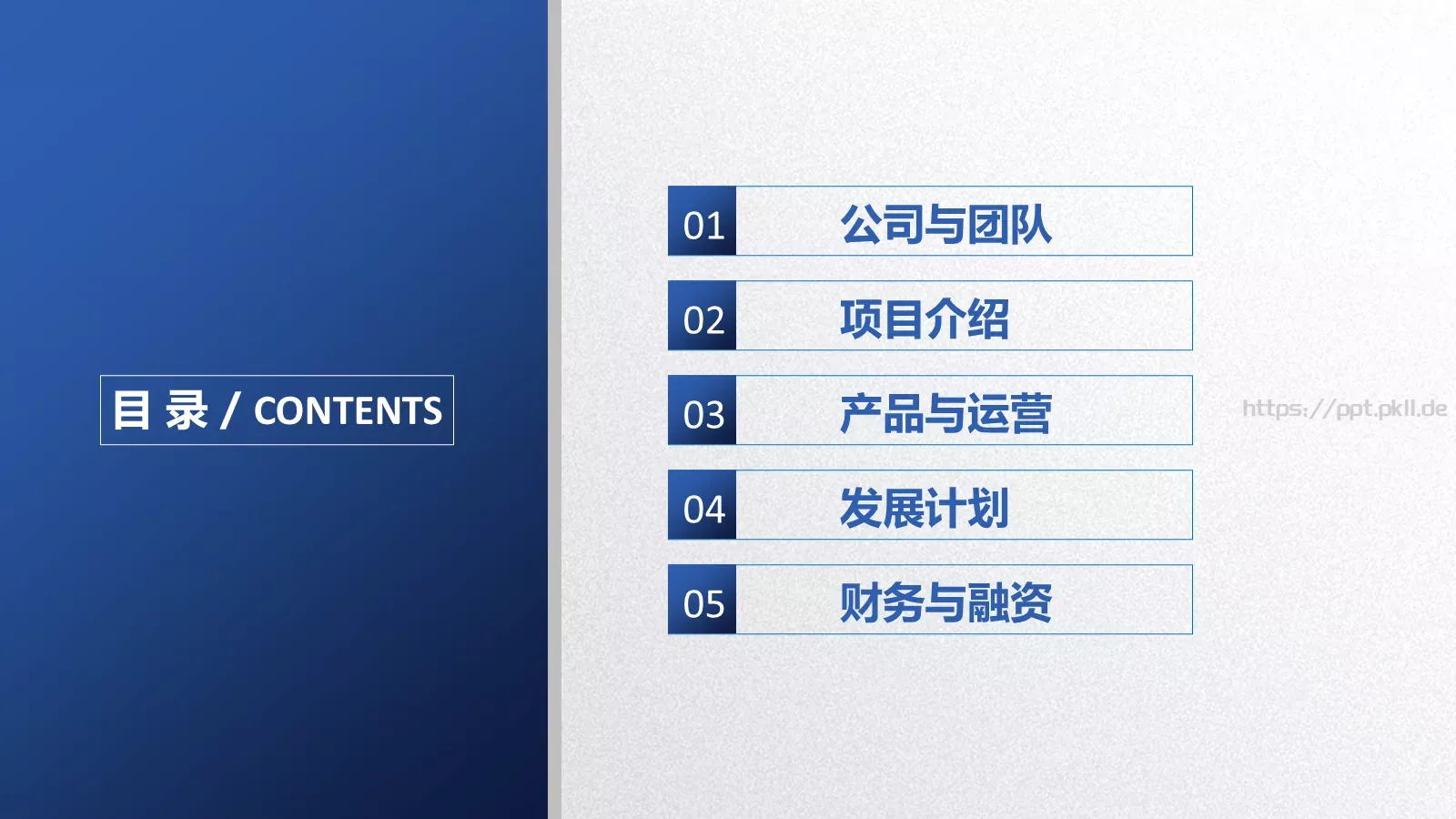 商业融资计划书PPT模板 第 3 页缩略图