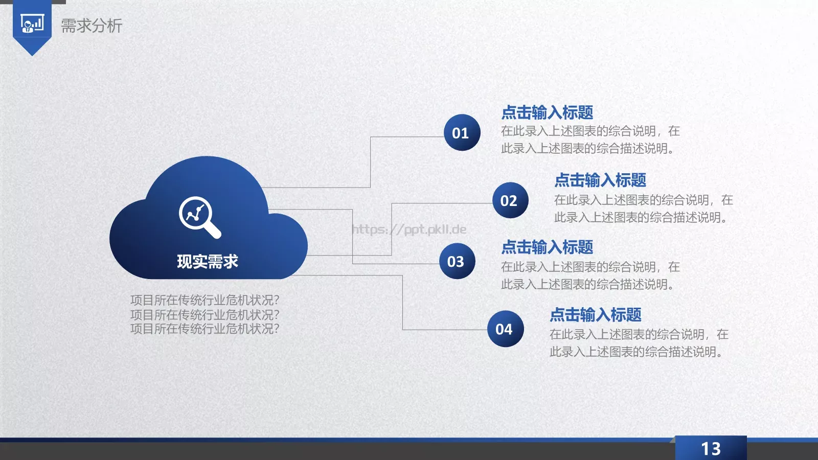 商业融资计划书PPT模板 第 13 页预览图