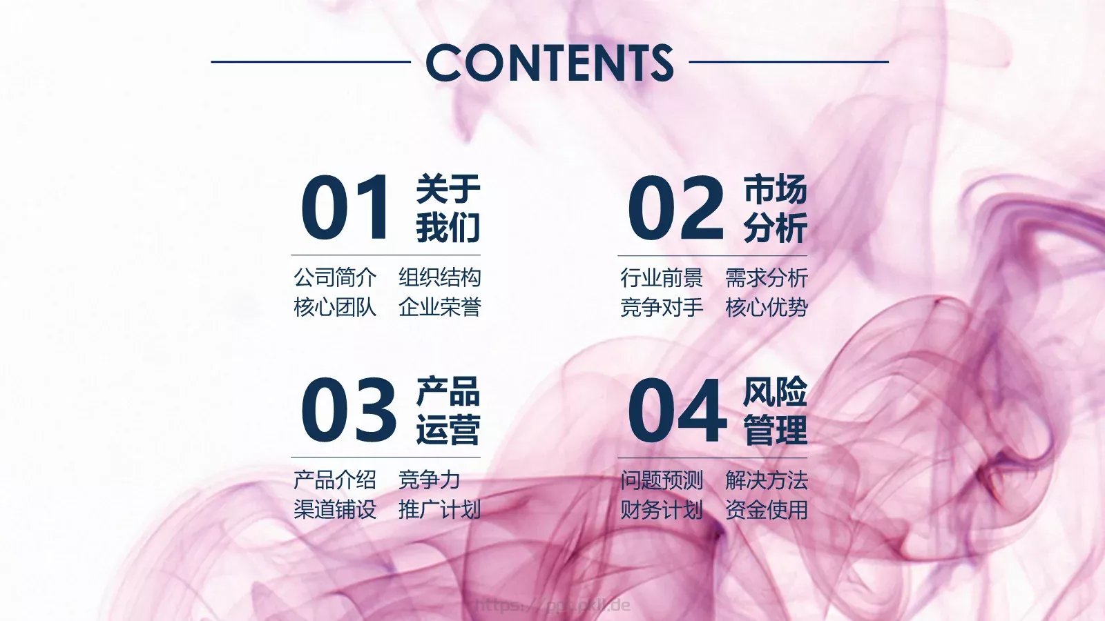 商业项目计划书PPT模板 第 2 页缩略图