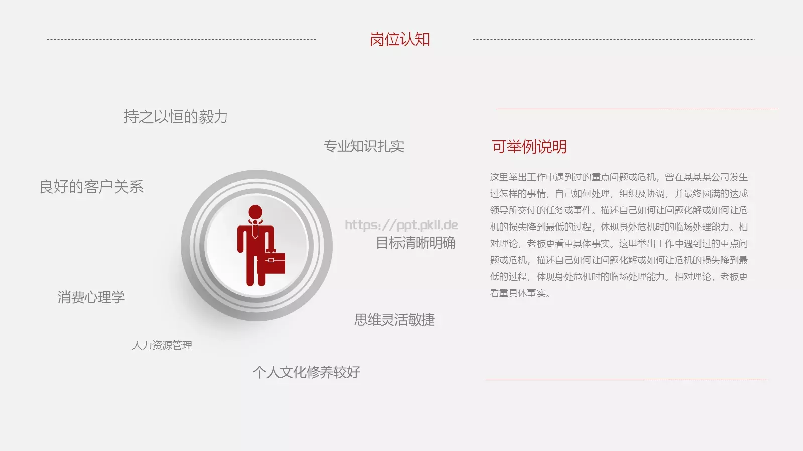 求职竞聘个人简历PPT模板 第 17 页预览图