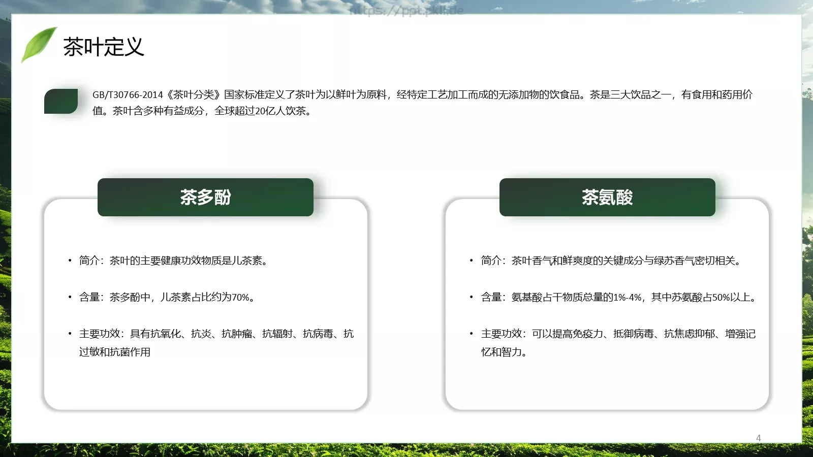 茶叶行业研究简报PPT模板 第 4 页缩略图