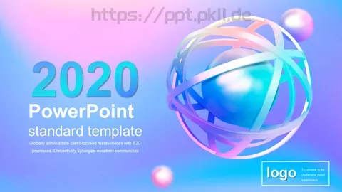 流体渐变风通用PPT模板 缩略图