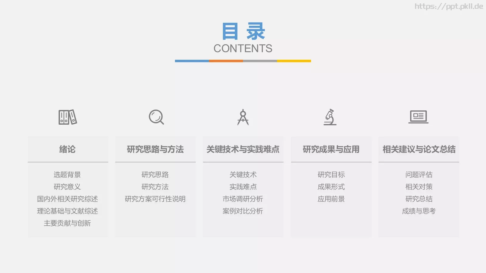 抽象灯泡毕业答辩PPT模板 第 2 页缩略图