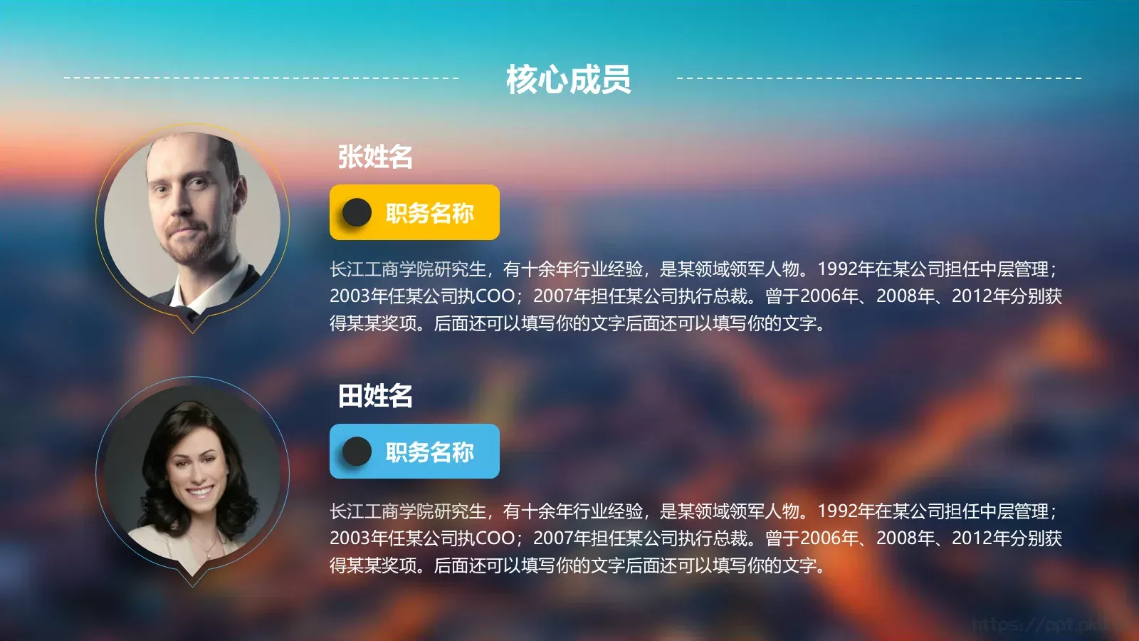 商业计划融资书PPT模板 第 8 页预览图