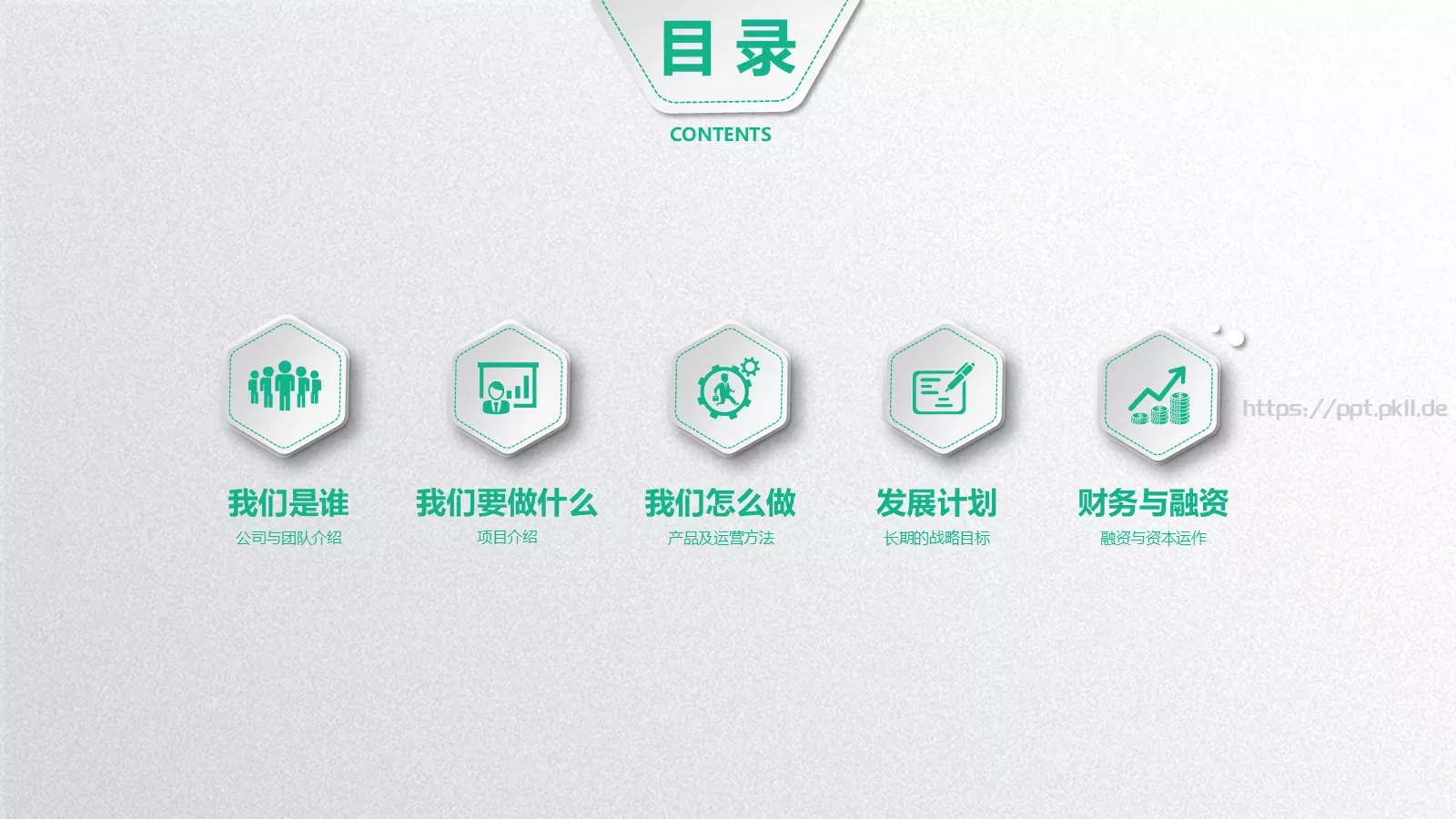 商业融资计划书PPT模板 第 2 页缩略图
