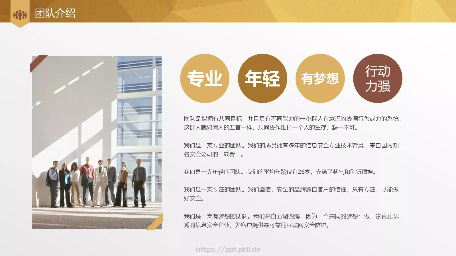 商业融资计划书PPT模板 第 5 页预览图