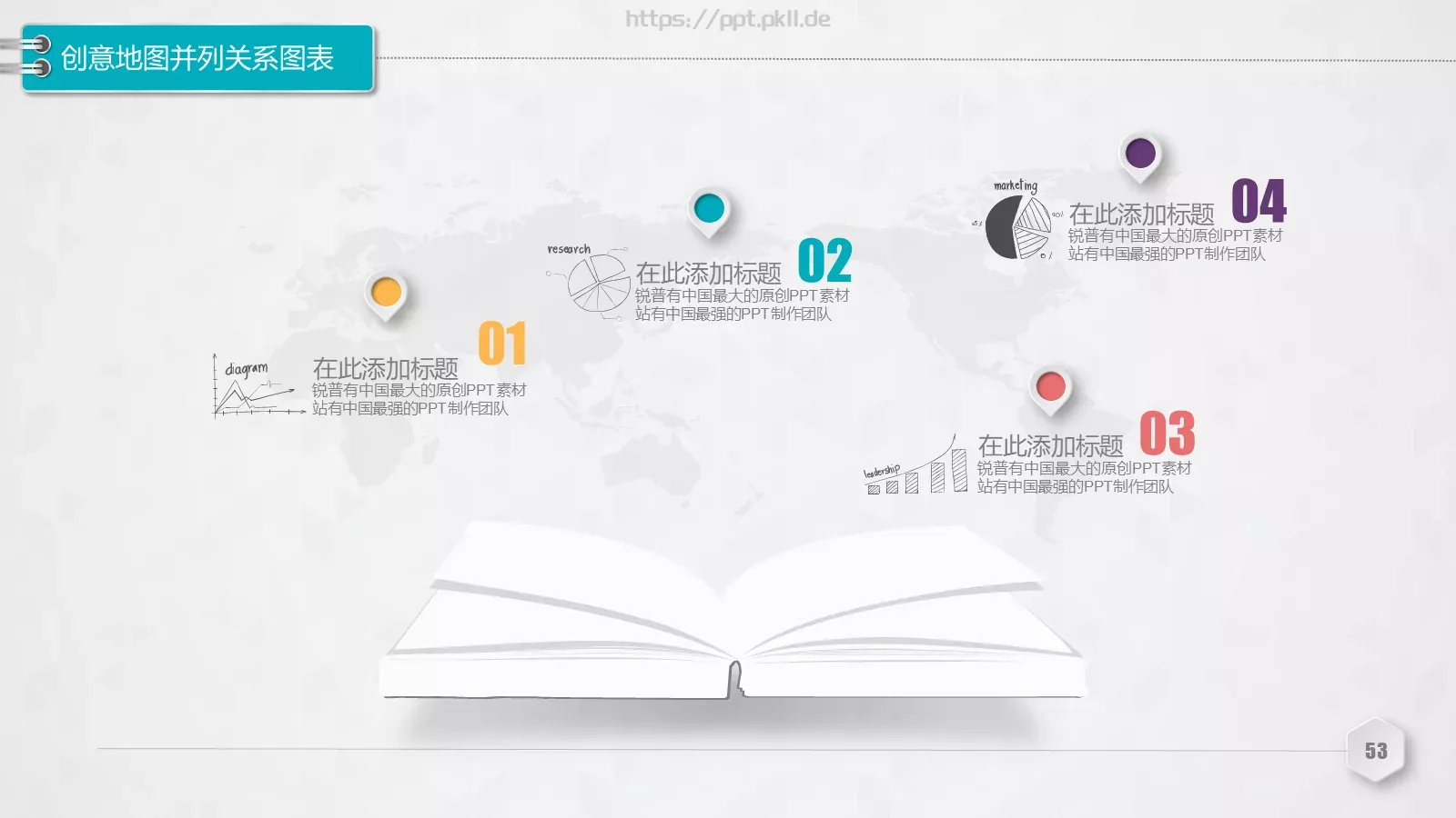 创意铅笔对比关系图表PPT模板 第 53 页预览图