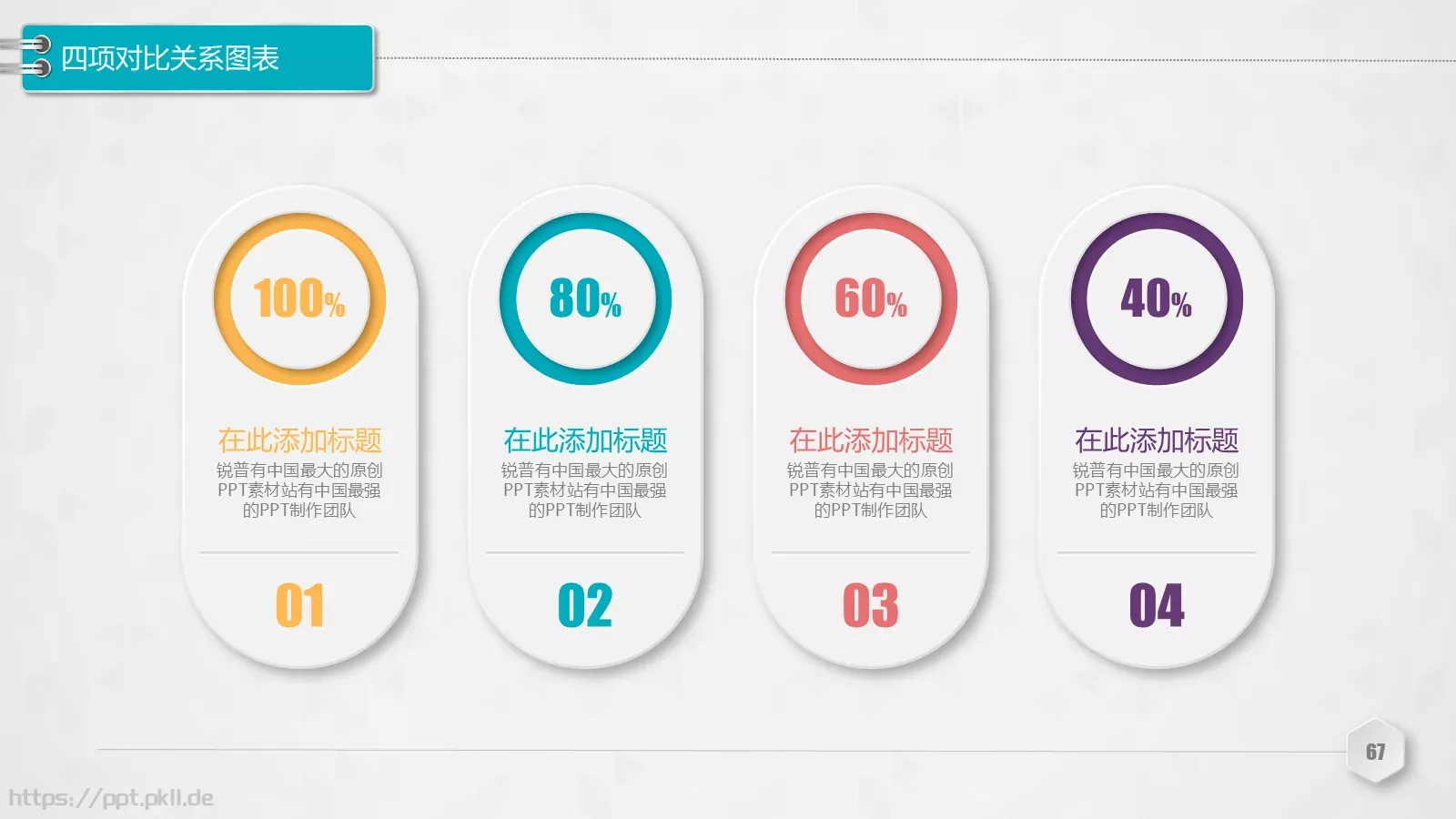 创意铅笔对比关系图表PPT模板 第 67 页预览图