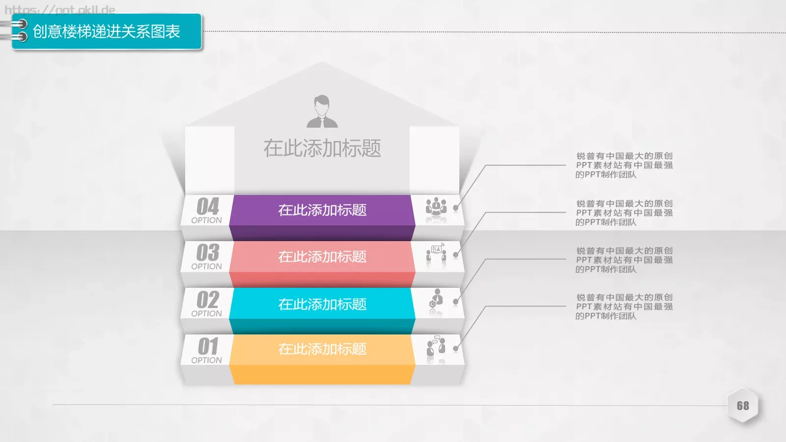 创意铅笔对比关系图表PPT模板 第 68 页预览图