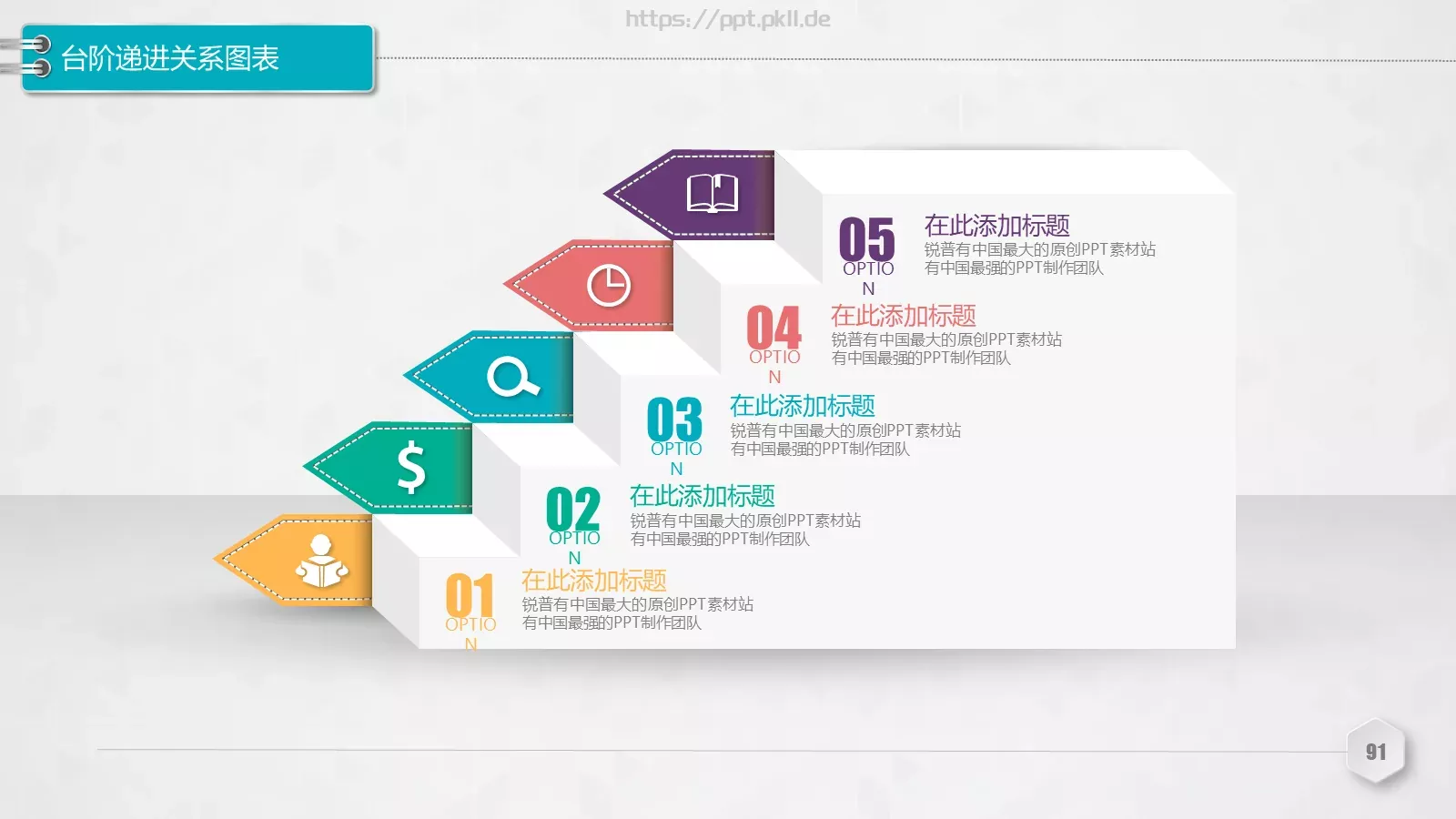 创意铅笔对比关系图表PPT模板 第 91 页预览图