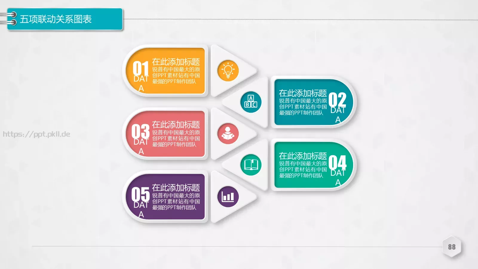 创意铅笔对比关系图表PPT模板 第 88 页预览图