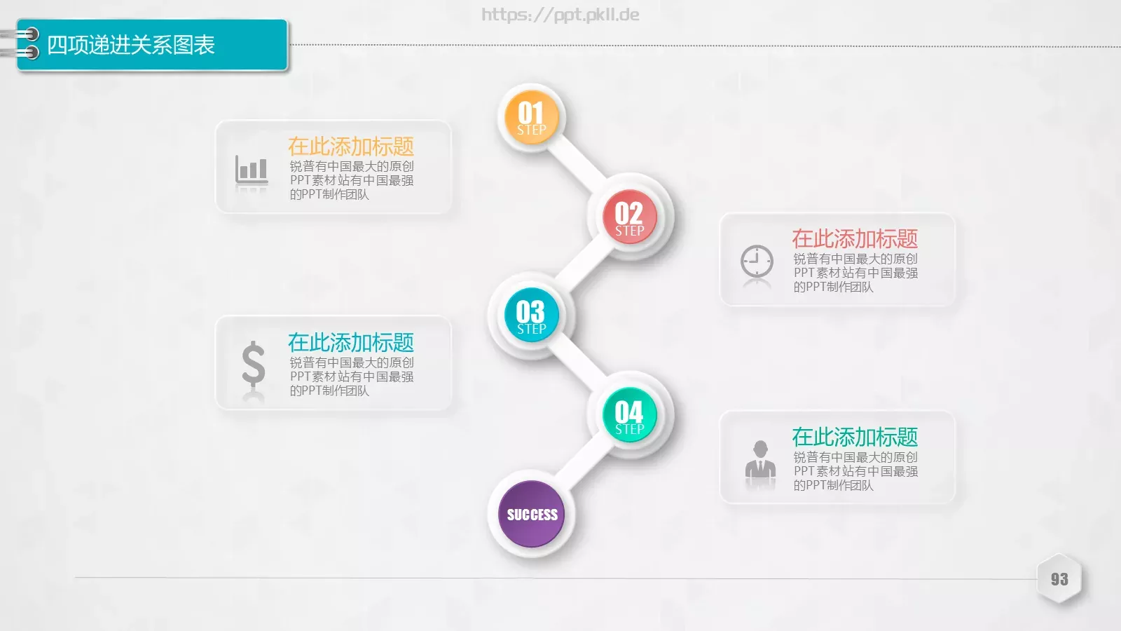 创意铅笔对比关系图表PPT模板 第 93 页预览图