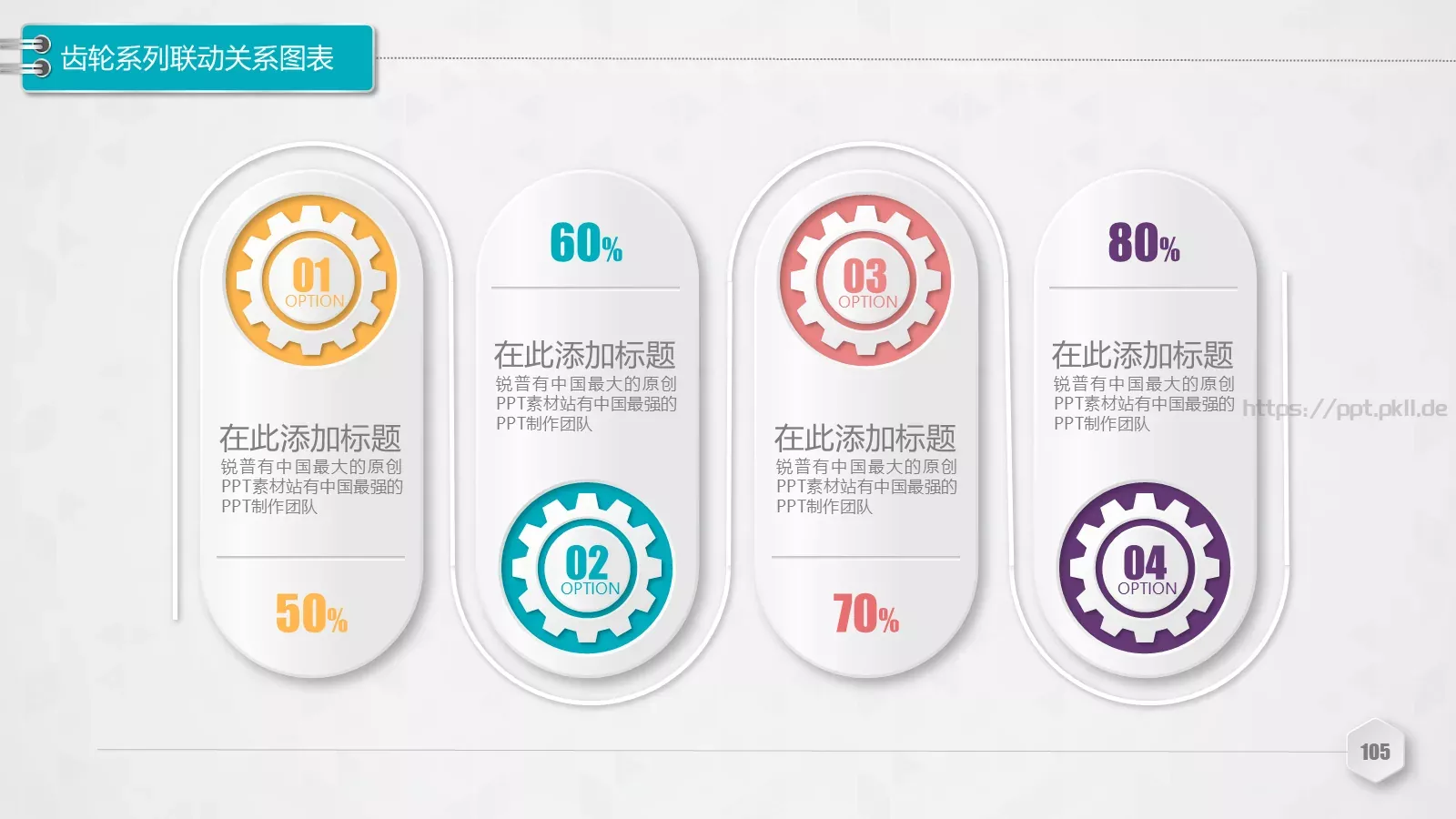 创意铅笔对比关系图表PPT模板 第 105 页预览图
