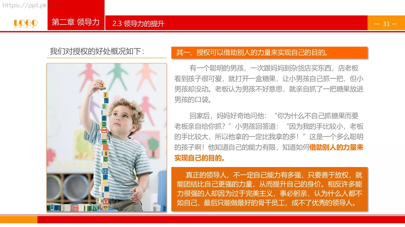中高层领导培训课件PPT模板 第 31 页预览图