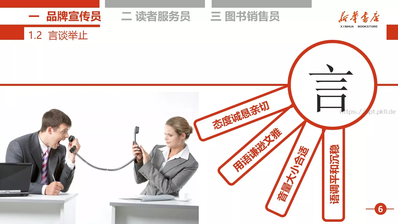 书店店员培训课程PPT模板 第 7 页预览图