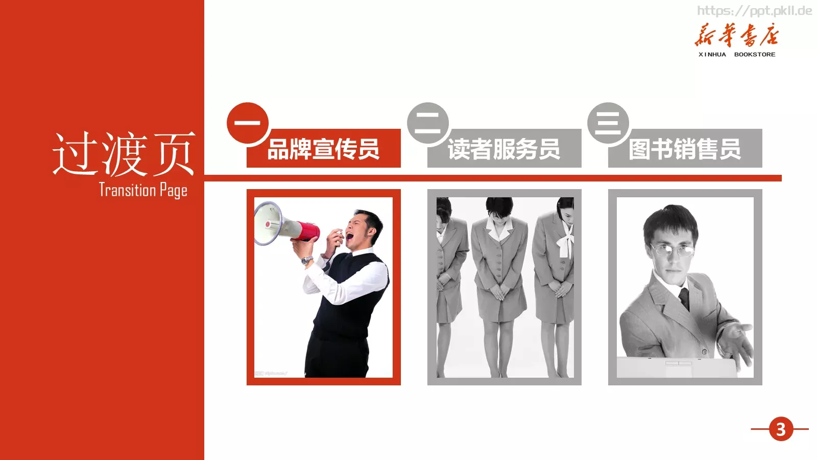 书店店员培训课程PPT模板 第 4 页缩略图