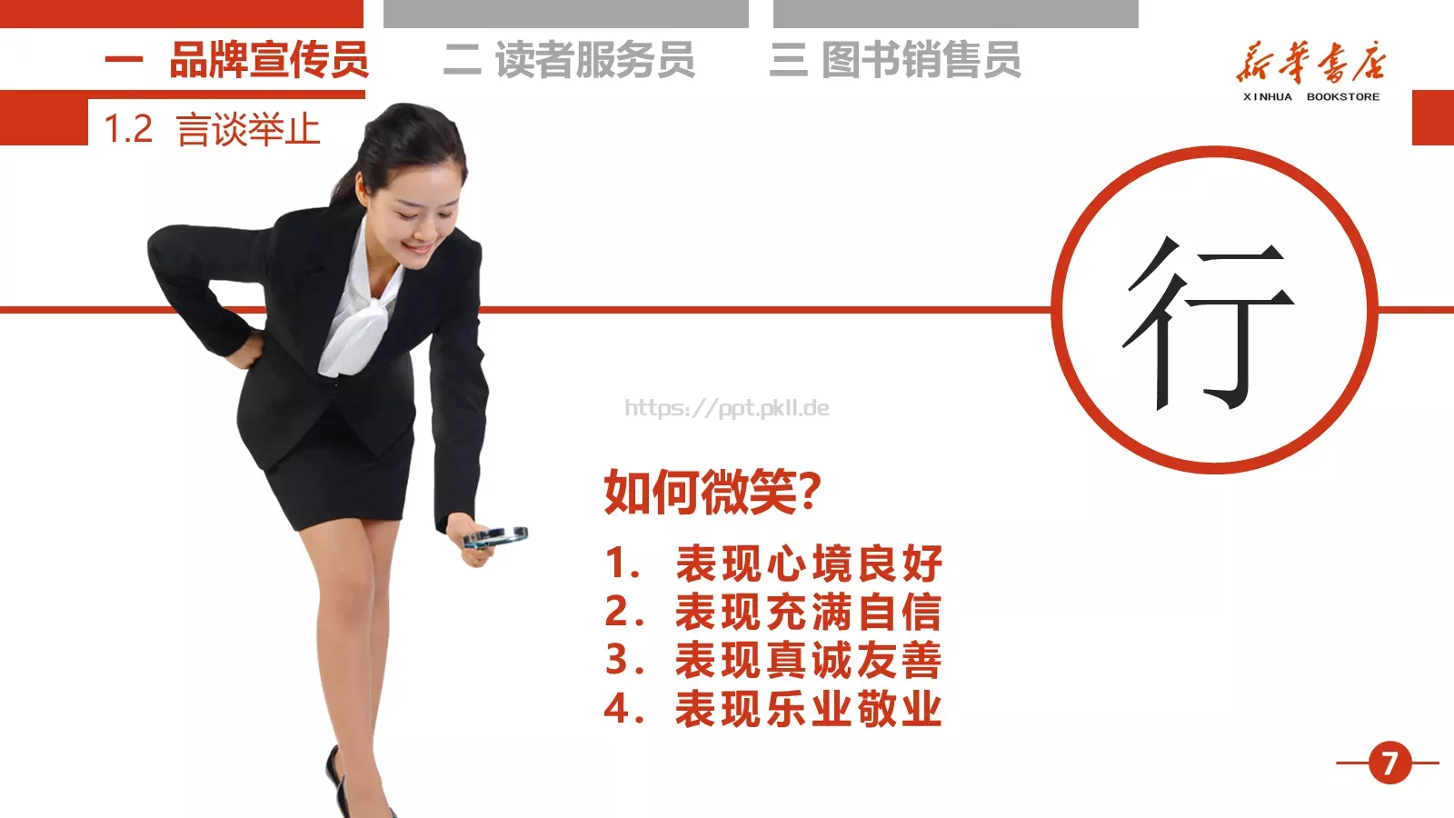 书店店员培训课程PPT模板 第 8 页预览图