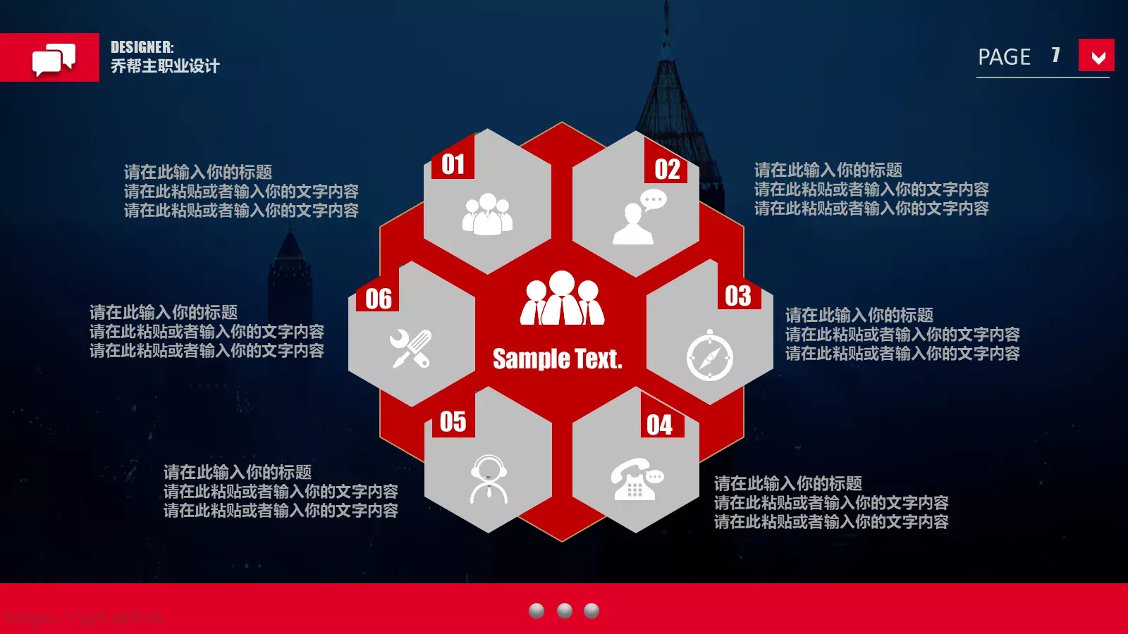 人力资源员工培训PPT模板 第 7 页预览图