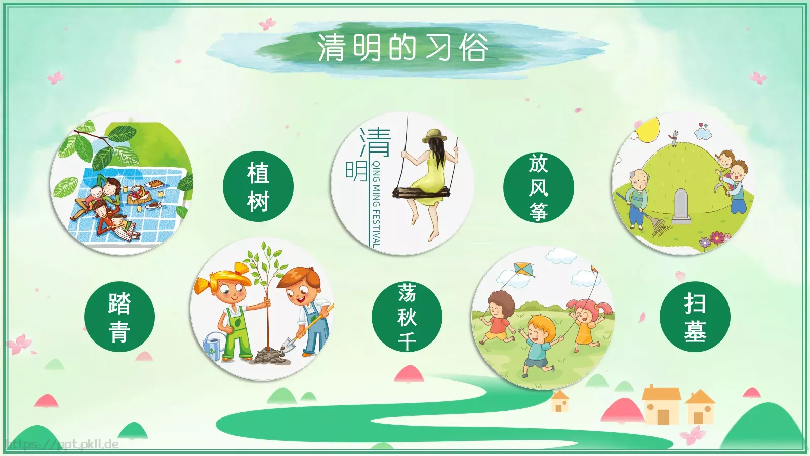 中国传统节日清明节介绍PPT模板 第 7 页预览图