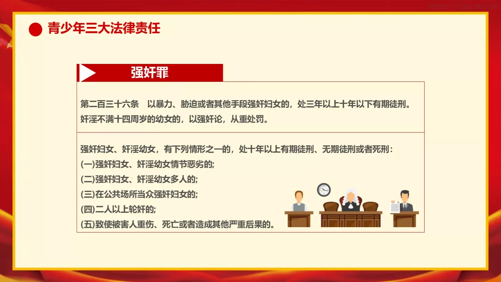 增强学生法制意识主题班会PPT模板 第 37 页预览图