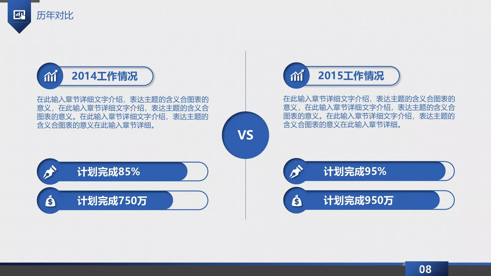 科技商务总结PPT模板 第 8 页预览图