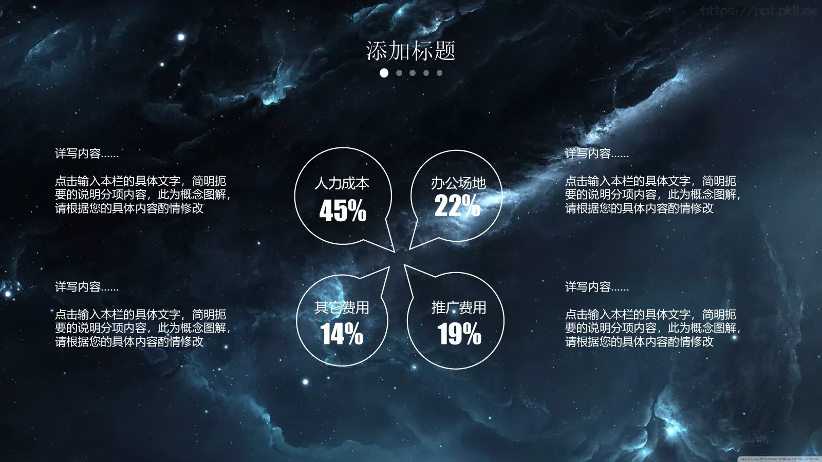 星空风商务汇报PPT模板 第 18 页预览图