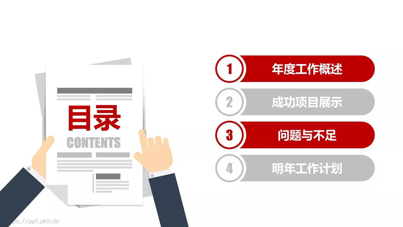 工作总结汇报PPT模板 第 2 页缩略图