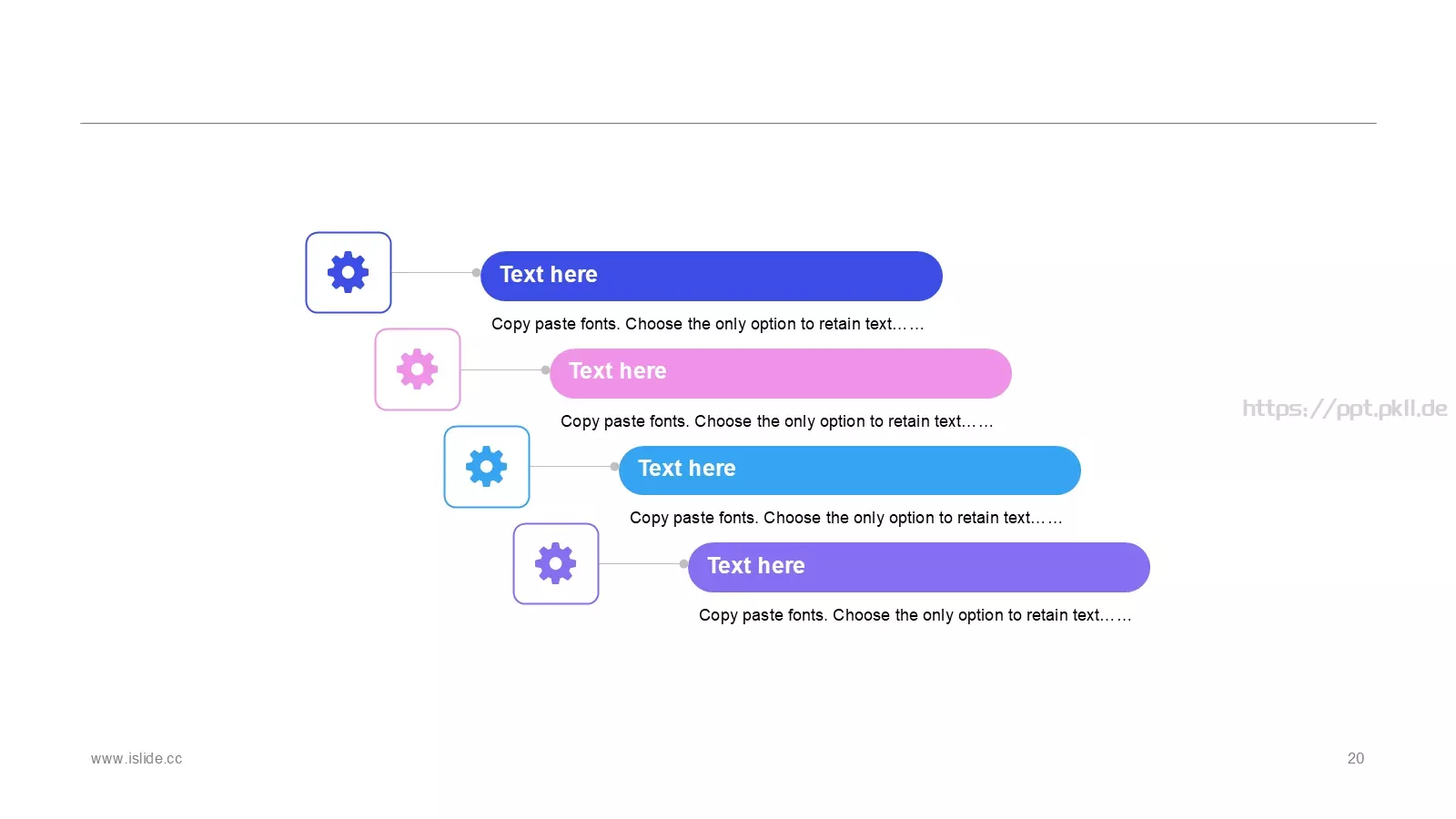 多彩扁平化商务汇报PPT模板 第 20 页预览图