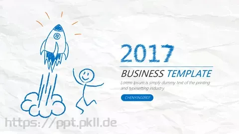 手绘风格通用PPT模板 缩略图