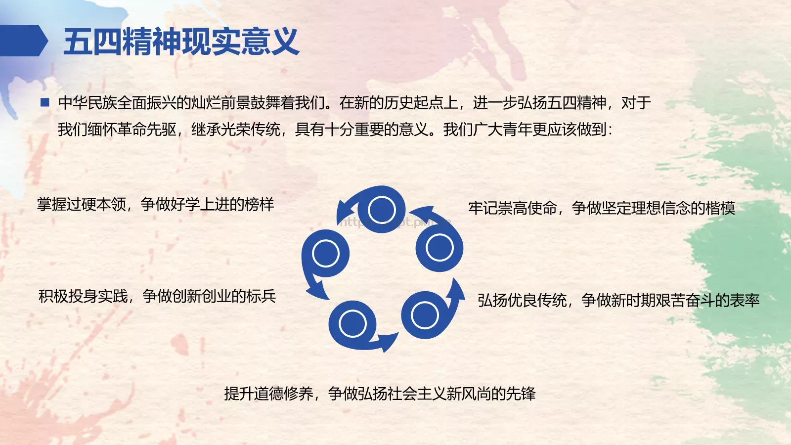 爱国 进步 民主 科学PPT模板 第 20 页预览图