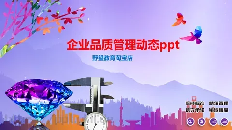 企业品质管理工作汇报PPT模板 缩略图
