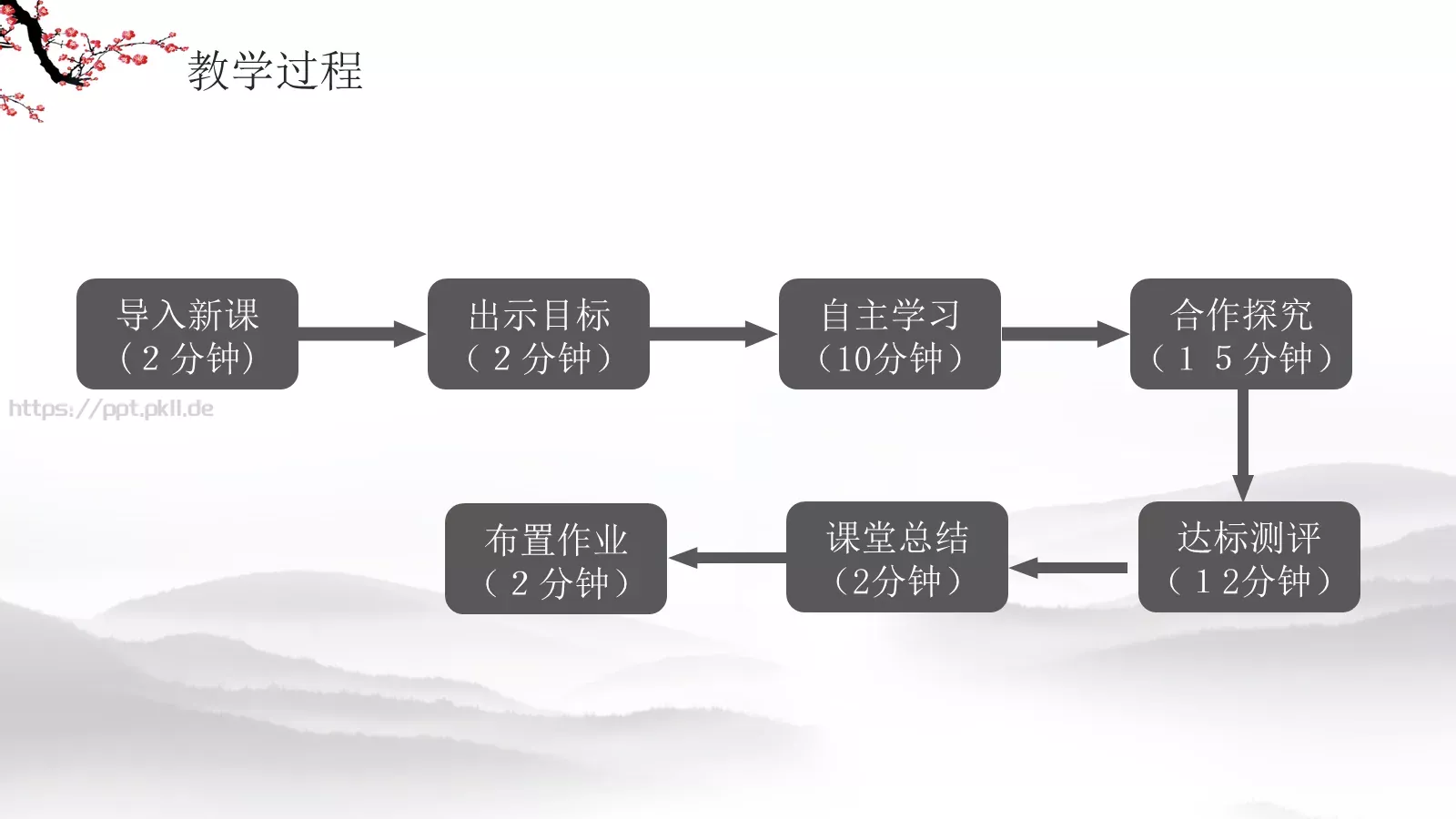 水墨梅花教学课件说课公开课 第 13 页预览图