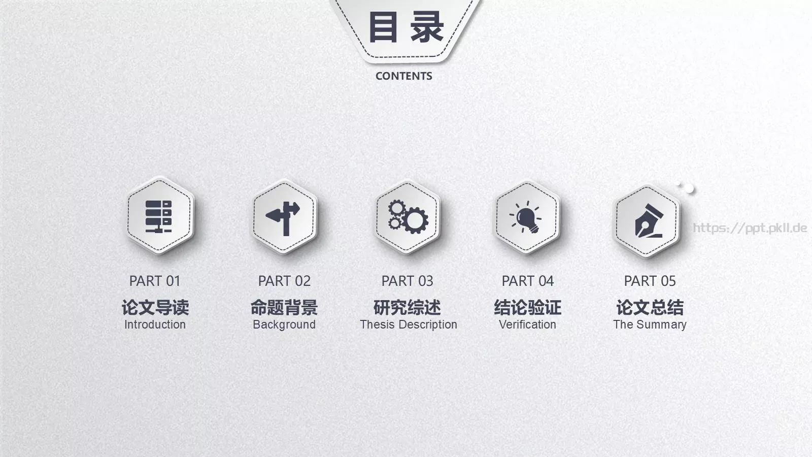 简洁毕业论文答辩PPT模板 第 2 页缩略图