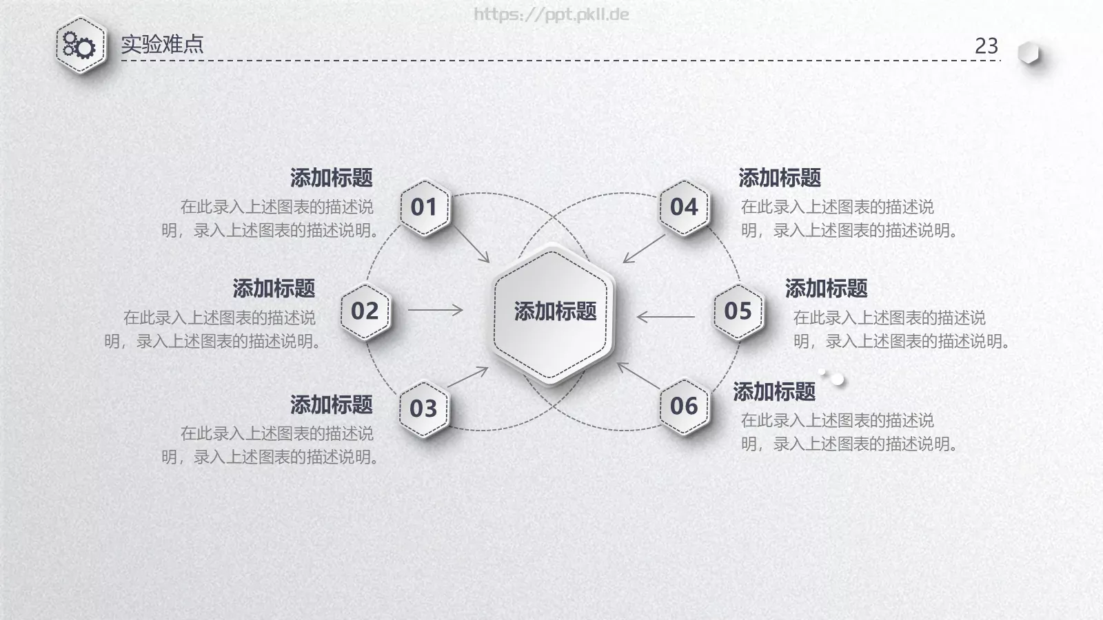 简洁毕业论文答辩PPT模板 第 23 页预览图
