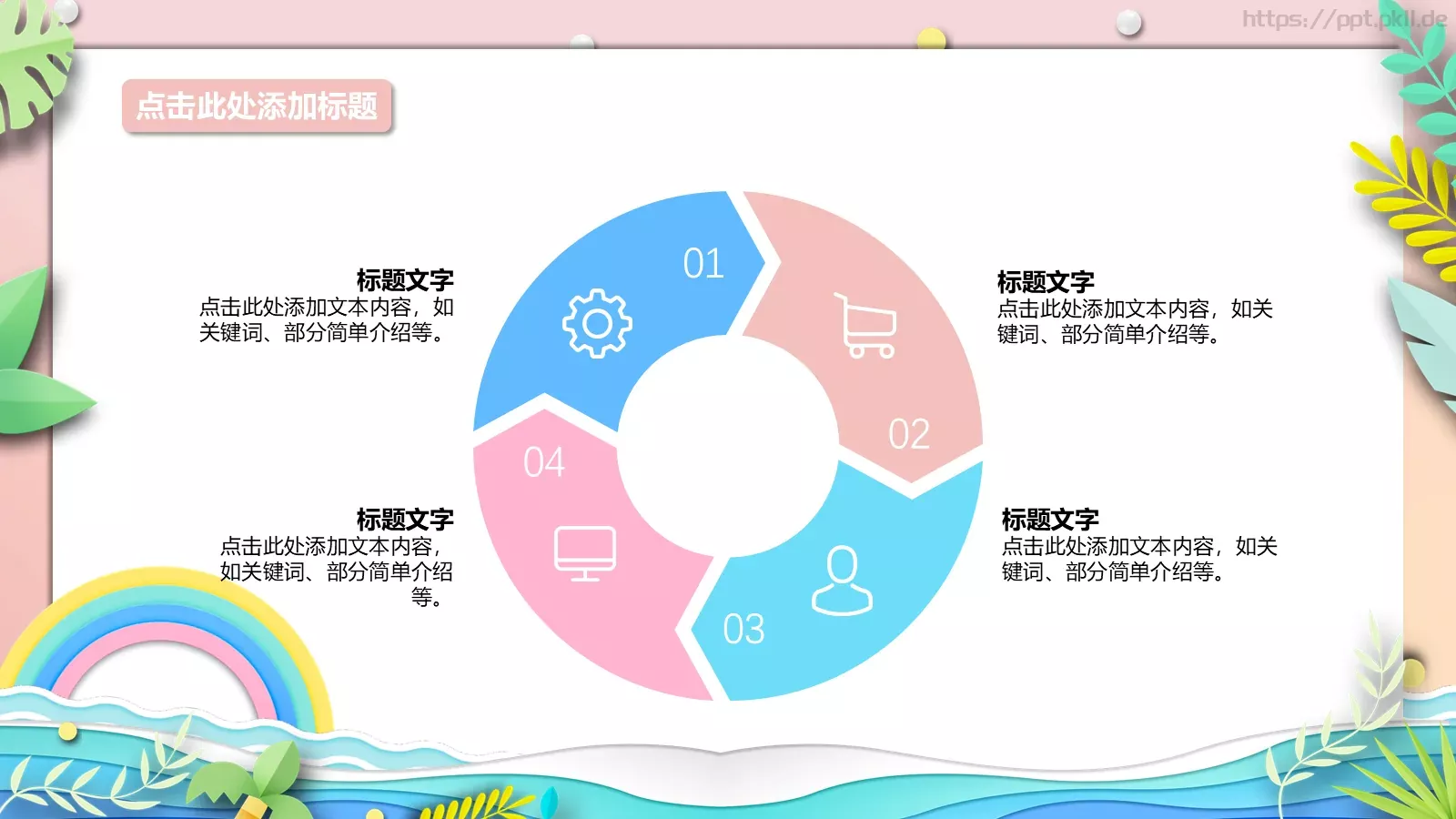 夏日清凉主题通用PPT模板 第 16 页预览图