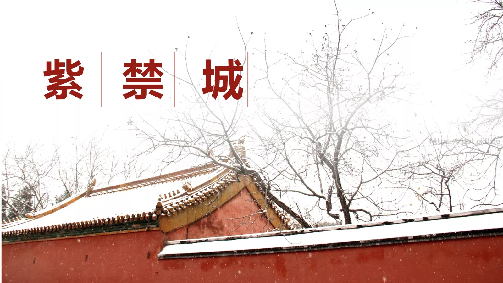 紫禁城PPT模板 封面图