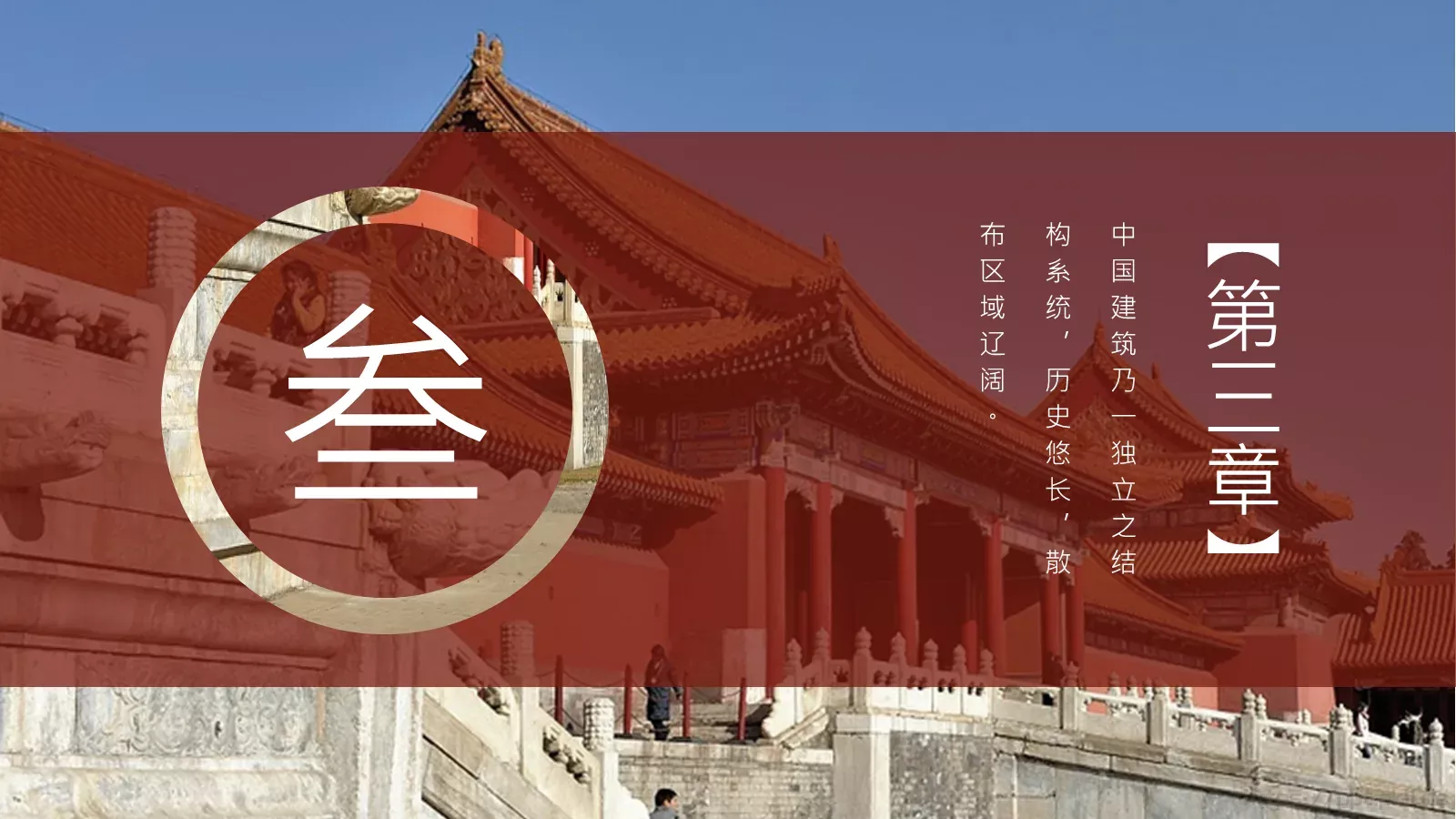 中华建筑之美PPT模板 第 15 页预览图