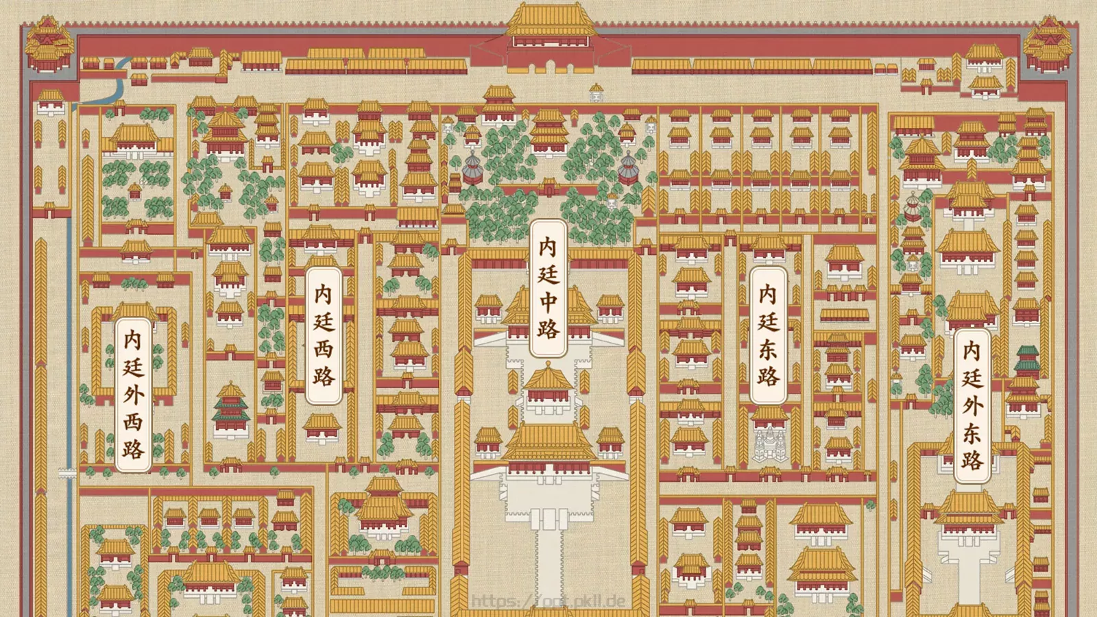 故宫文化PPT模板 第 6 页预览图