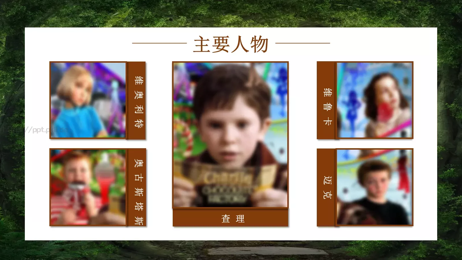 巧克力工厂主题PPT模板 第 9 页预览图