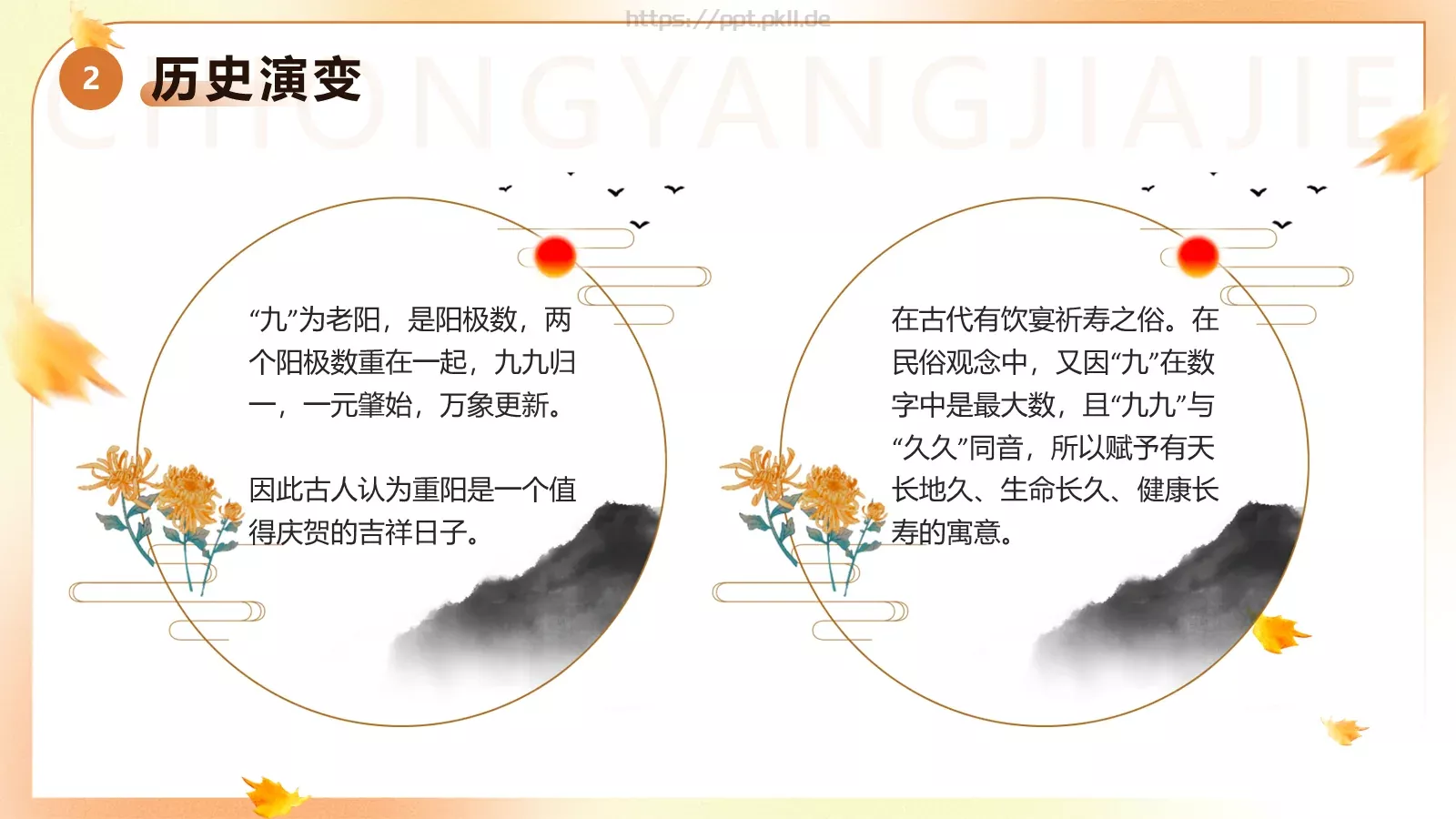 重阳节主题班会PPT模板 第 8 页预览图