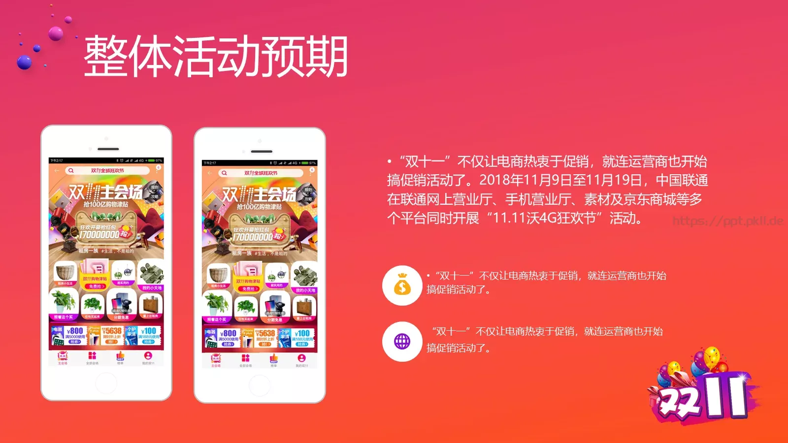 双十一狂欢节活动策划方案PPT模板 第 20 页预览图