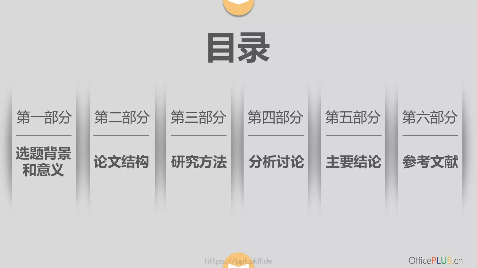 毕业论文答辩PPT模板 第 2 页缩略图